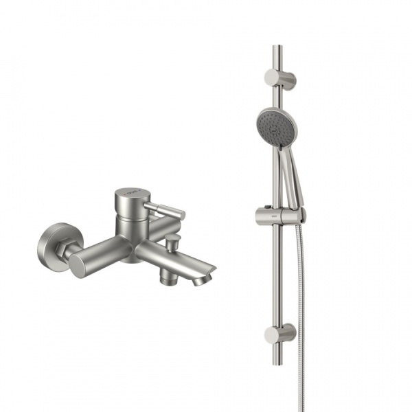 D0103030SS Душевой комплект Logic NEW AM.PM со смесителем  для ванны и душа Logic NEW из нержавеющей стал