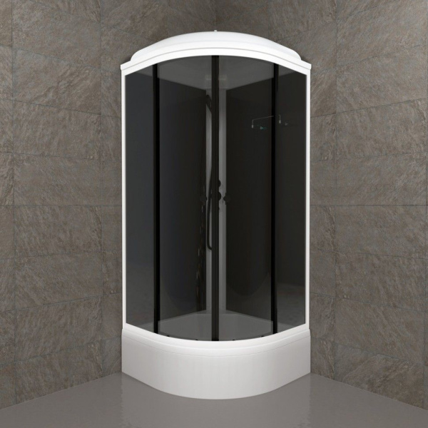Душевая кабина Тритон Щ0000067303  Грэй-Блэк 90*90 В