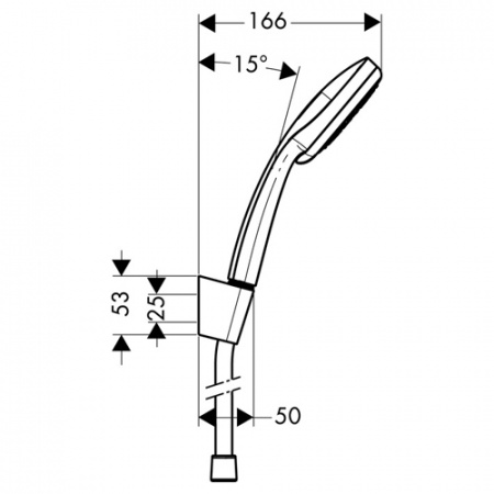 Душевой гарнитур Hansgrohe Croma 100 Multi/Porter'S (27595000)