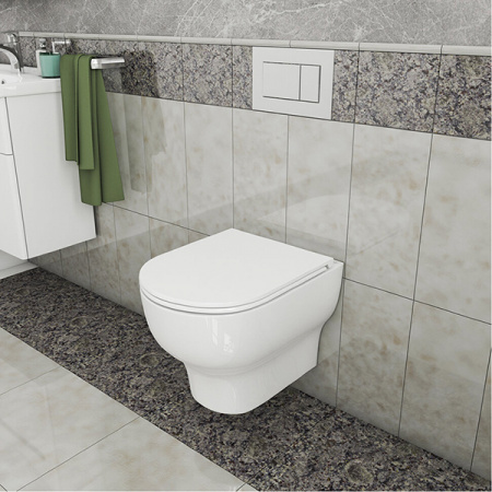 Унитаз подвесной OWL Tid Cirkel-H OWLT190701 с сиденьем DP микролифт