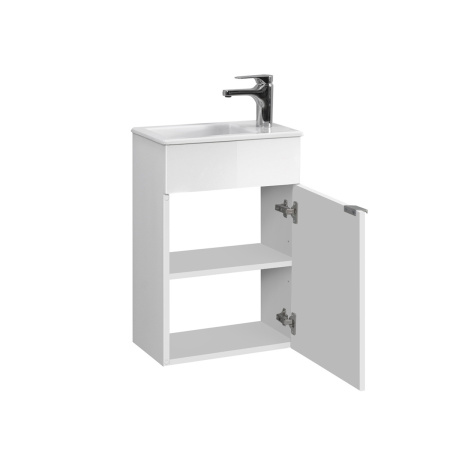 Тумба под умывальник Belux Бергамо-Женева подвесная 40, белый матовый