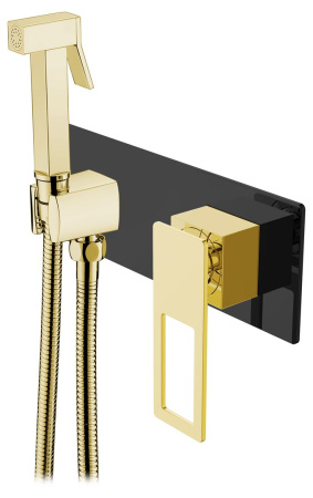 Гигиенический душ Boheme Q 147-BG со смесителем, с внутренней частью