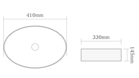 Раковина SantiLine SL-1016MB 41х33 матовая черная