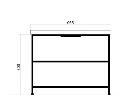 Тумба под раковину Фостер 100 MIXLINE Бруклин-100 бетон (543946)
