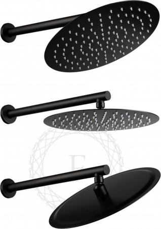 Душевая система скрытого монтажа FILARETE Roun FL1023 (Черный матовый)