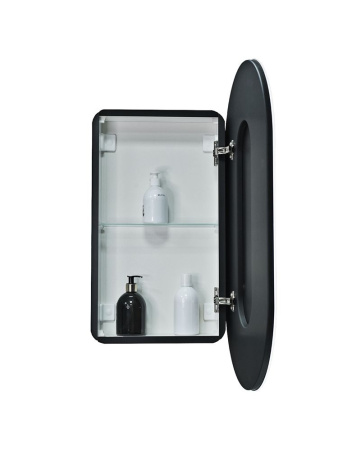 Зеркало-шкаф Reflexion Black LED 450х800 RF2003BL