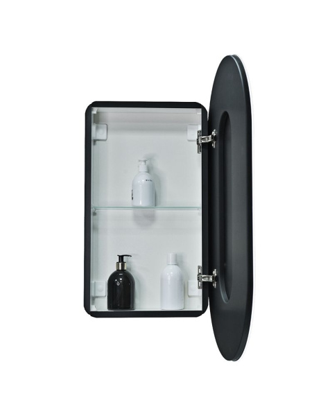 Зеркало-шкаф Reflexion Black LED 450х800 RF2003BL