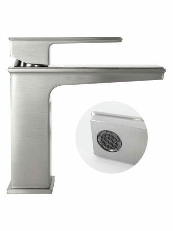 Cмеситель для раковины Hansberge H1070 Никель