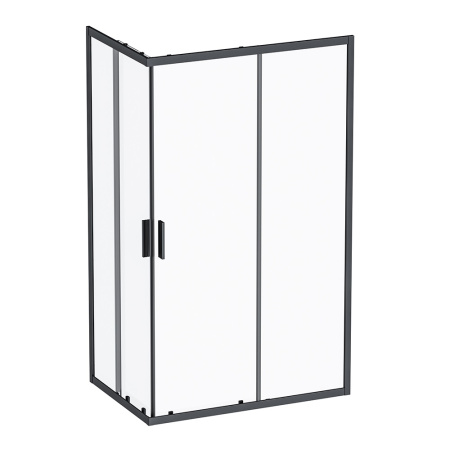 W93G-404-120280-BT Gem S Twin Slide Душевое ограждение AM.PM 120x80, профиль черный мат