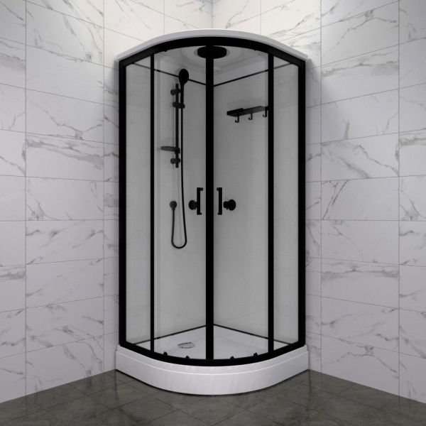 Душевая кабина Тритон Щ0000071582  Прайм-Блэк 90*90 А