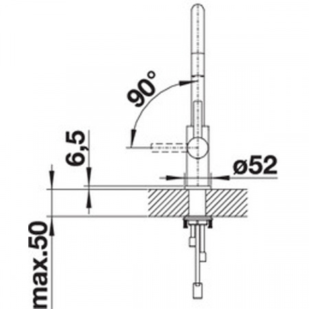 Смеситель для мойки Blanco Candor-S 523121