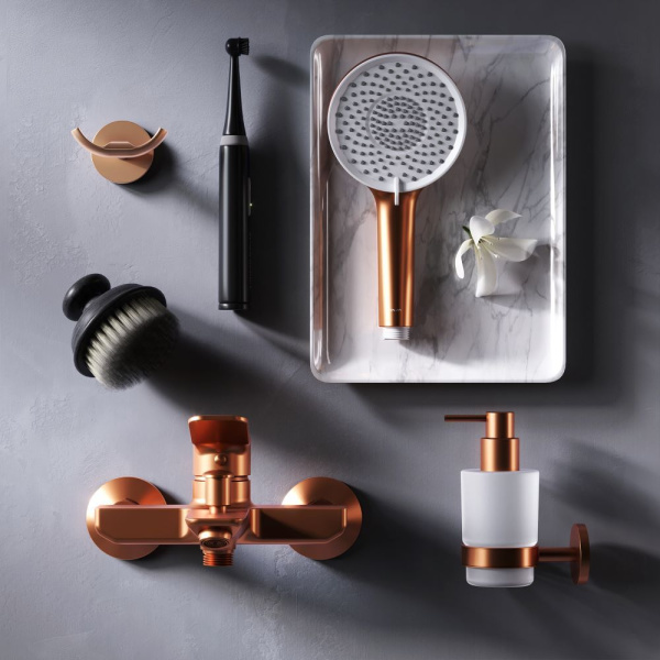 F85A10044 X-Joy, Смеситель для ванны и душа AM.PM, роз. золото