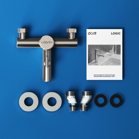 D3010000SS Logic new Смеситель для ванны и душа AM.PM из нержавеющей стали