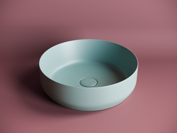 Умывальник чаша накладная круглая Ceramicanova Element 390*390*120мм, Зеленый матовый, CN6022MLG