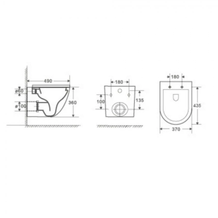 Унитаз с инсталляцией WeltWasser MARBERG 410 + MERZBACH 004 MT-WT + MAR 410 SE