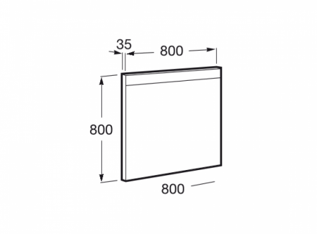 Зеркало Roca PRISMA 80 см BASIC (подсветка)