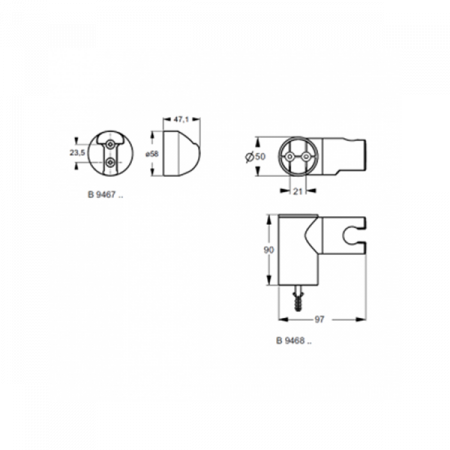 Держатель для лейки Ideal Standard IdealRain B9467AA