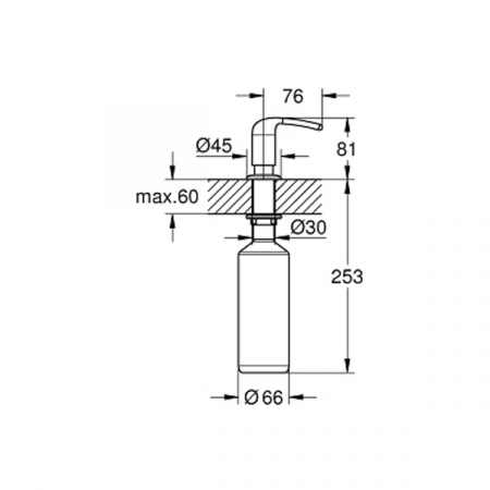 Дозатор для жидкого мыла Grohe Zedra 40553000