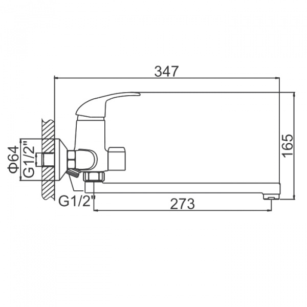 Смеситель для ванны Ledeme H15 L2215