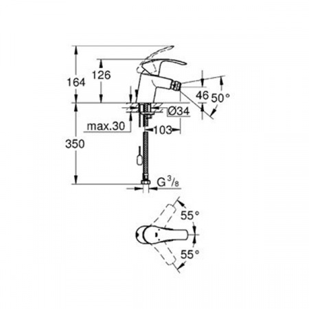 Смеситель для биде Grohe Eurosmart 32927002