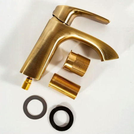 Cмеситель для раковины Hansberge H1085 Бронза