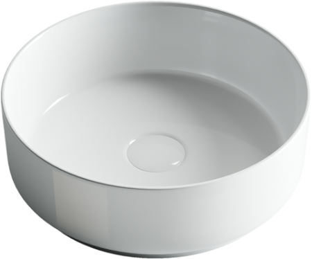 Умывальник чаша накладная круглая Ceramicanova Element 360*360*120мм, Белый, CN5001