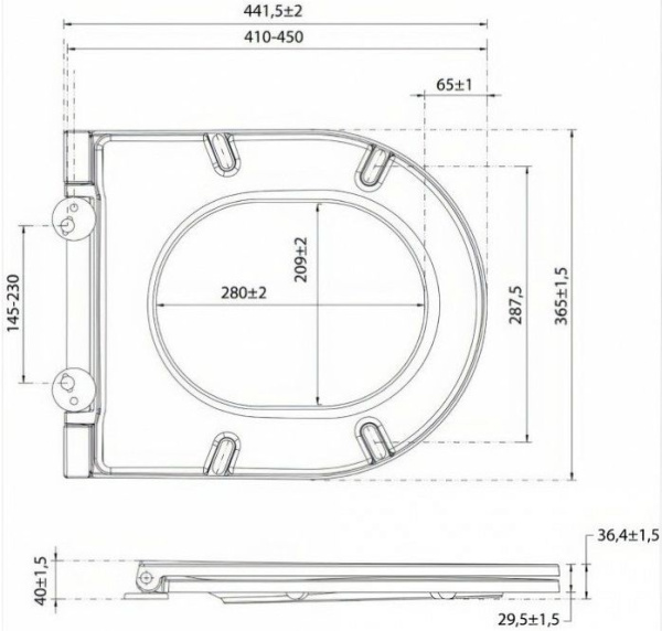 Сиденье для унитаза ISVEA Infinity F50 ШГ 365*445 мятно-зеленый матовый 40KF0542I-S