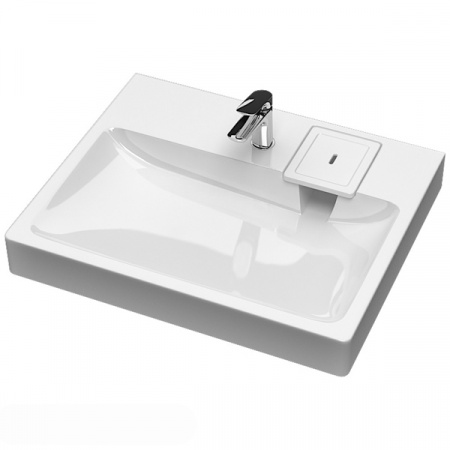 Раковина Elmar R-06D001-01 60x50 сигнально-белый с сифоном