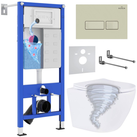 Комплект 6 в 1 Roxen StounFix Dual Fresh 968326  (состоит из: 710200, Caspia 410280BG, 530205-01)
