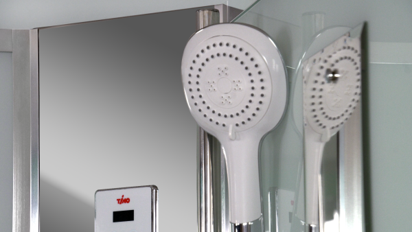 Душевая кабина Timo Comfort T-8802R Fabric Glass  120*85*220+турецкая баня хамам+стульчик прозрачный