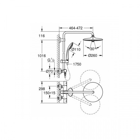 Душевая система Grohe Euphoria System 260 27296002