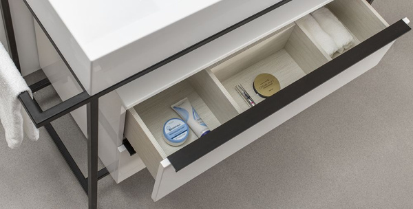 Тумба под умывальник Belux Биарритц Н 100-02 Белый глянцевый