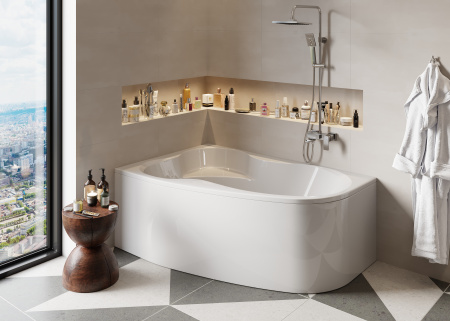 Акриловая ванна VAGNERPLAST MELITE 160x105 Left