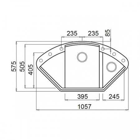 Кухонная мойка Elleci Easy CORNER G62 Bianco Antico LGYCOR62