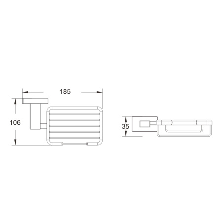 Мыльница Shevanik SG5604C, белый