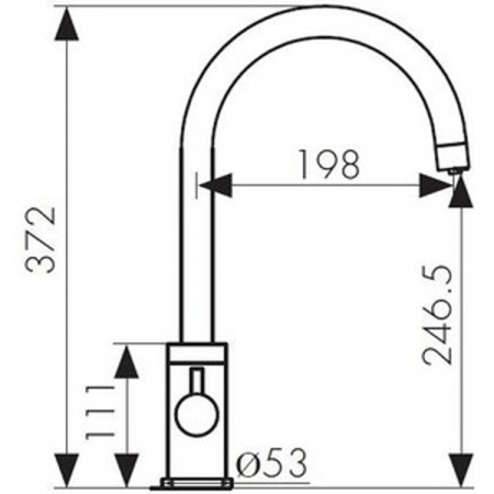 Смеситель для мойки Kaiser Merkur 26744-3 Bronze