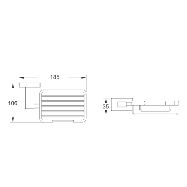 Мыльница Shevanik SG5604, хром