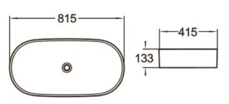 Раковина SantiLine SL-1079 82х42 белая