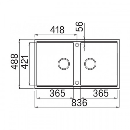 Кухонная мойка Elleci Best 450 Undermount G40 Nero LGB45040BSO