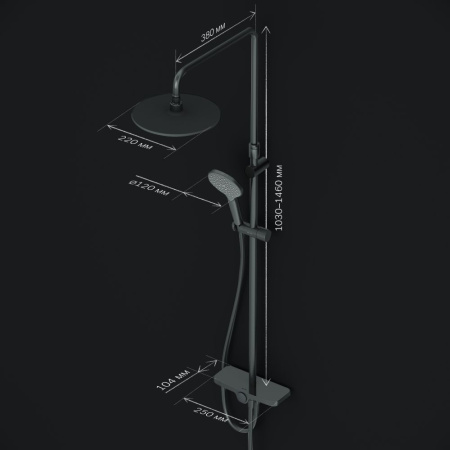 Душевая система AM.PM F0780222 Like