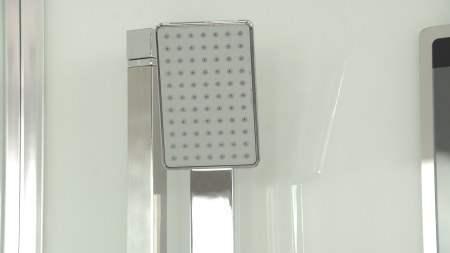 Душевая кабина Timo Premium IMPI  (100*100*220), стульчик прозрачный