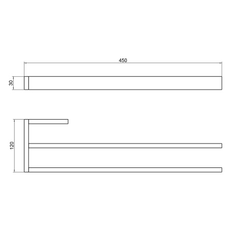 Полотенцедержатель TIMO Petruma 15252/17, матовое золото