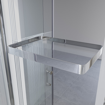 Душевая кабина Niagara Ultra NG-701-01 (90х90х220) низкий поддон(16см),стекло прозрачное с рисунком,4 места