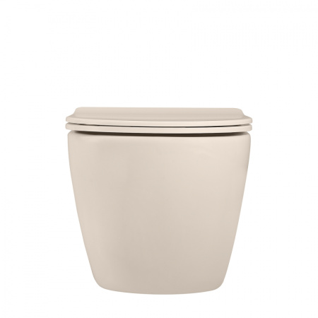 Унитаз ABBER Bequem AC1101MBE подвесной светло-бежевый матовый, безободковый