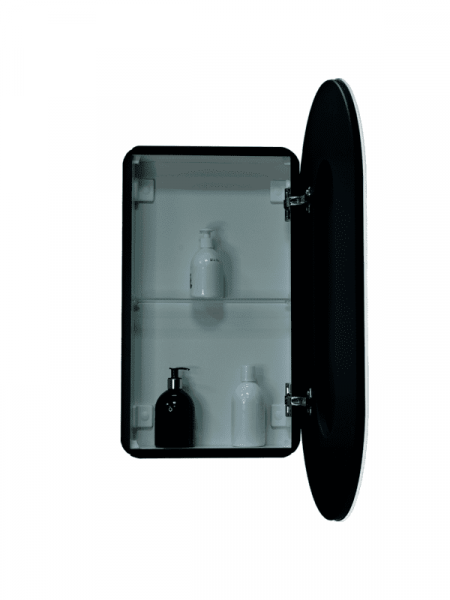 Зеркало-шкаф Континент Elmage Black LED 450x800