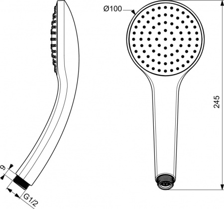 Ручная лейка Ideal Standard B9402XG