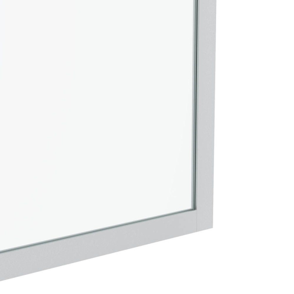 Стеклянная перегородка, шторка на борт ванны Reflexion RX14050CСR-07 140х50см фиксированная, прозрачное закаленное стекло 8мм, хромированный профиль