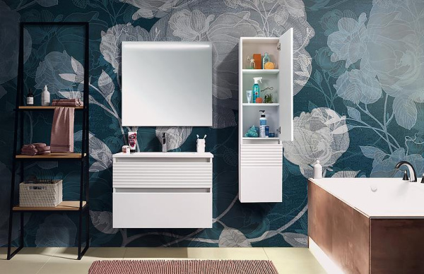 Тумба под умывальник Belux Севилья НП 60-02 Белый глянцевый