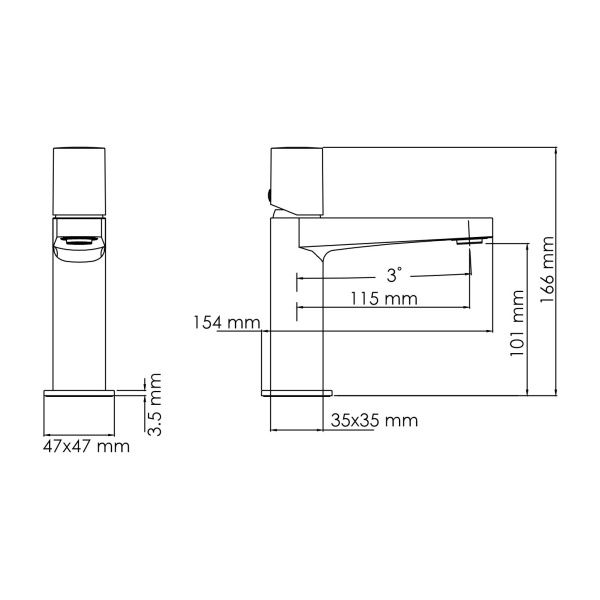 Смеситель для раковины Wasserkraft Naab 8603