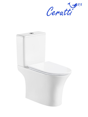 Унитаз BERNINA Tornado напольный безободковый Ceruttispa CT11133 (650x340x790)